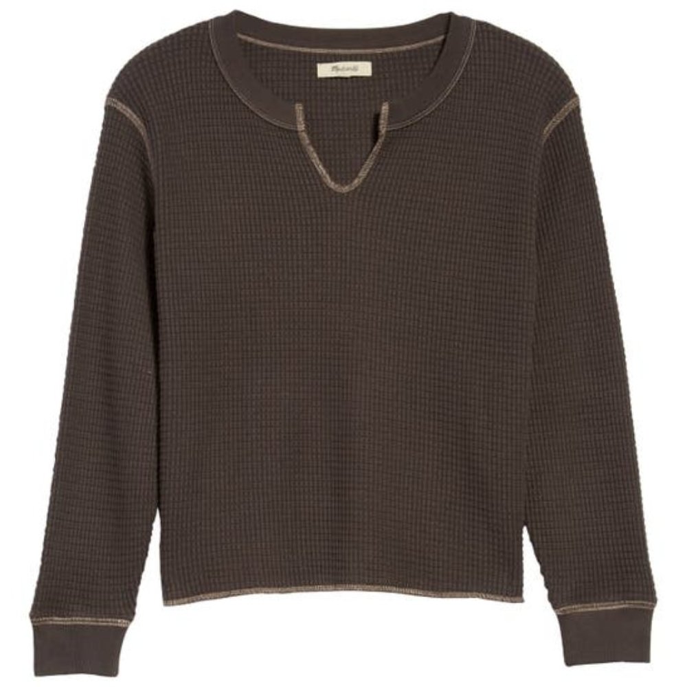 Madewell Split Neck Crop Tee